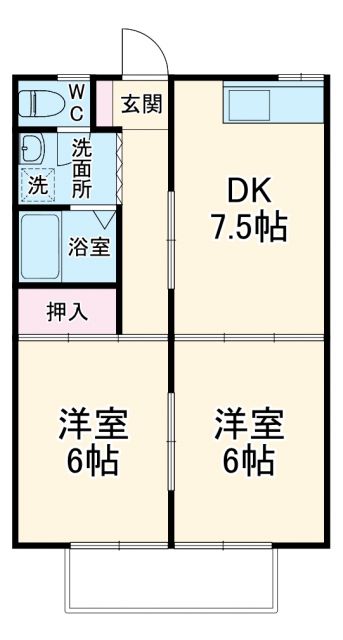 豊橋鉄道東田本線 赤岩口駅 徒歩5分 2階建 築32年の間取り写真