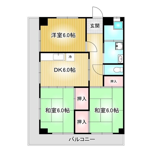 メゾン大島の間取り写真