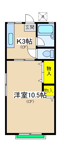 【グリーンハイツ白樺の間取り】