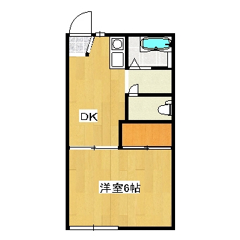 中野ハイツＡ206の間取り