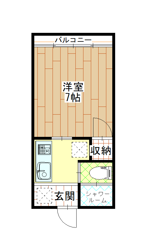 ONE　ROOM　YOUNGの間取り