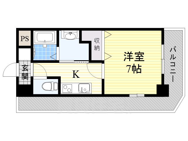 エルベコート堺東の間取り