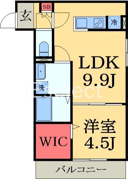 茂原市八千代のアパートの間取り