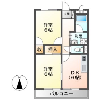 シャンドールカモノ　Iの間取り