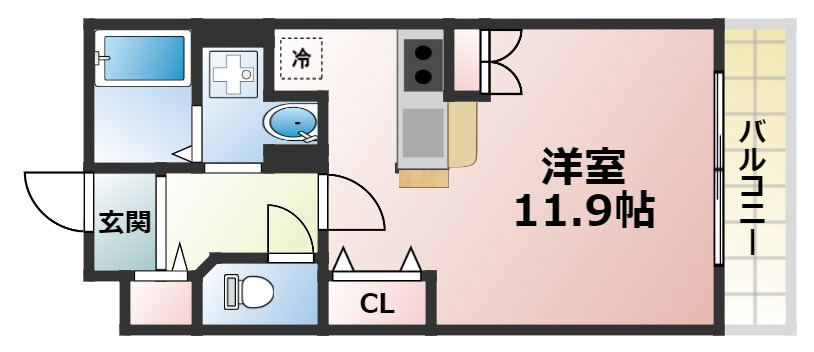 アクロス神戸灘アパートメントの間取り