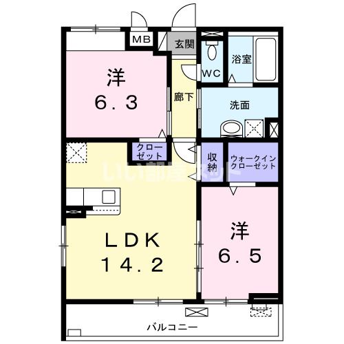 シンフォニーの間取り