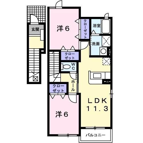 ヴィエルジュの間取り