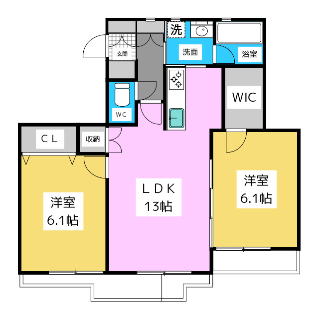 Ｃ’ｓ瑞穂日向の間取り