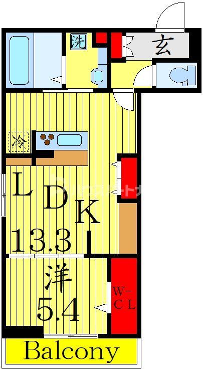 D-ROOM穴川IIIの間取り