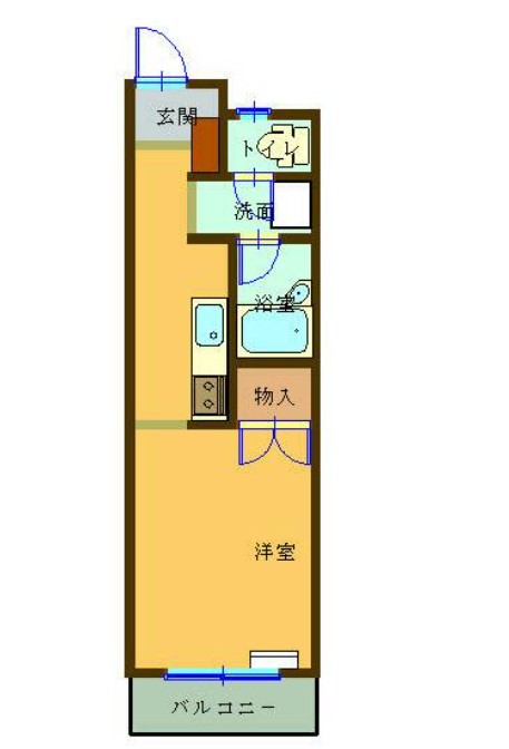 鹿児島市下伊敷のマンションの間取り