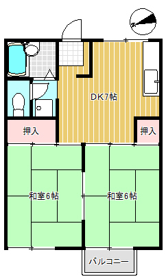 グリーンハイツの間取り