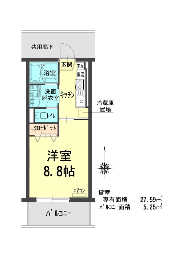 フローレンスココネの間取り