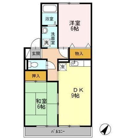 大村市原口町のアパートの間取り