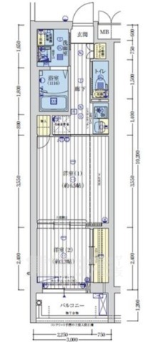 アクアプレイス京都聚楽第の間取り