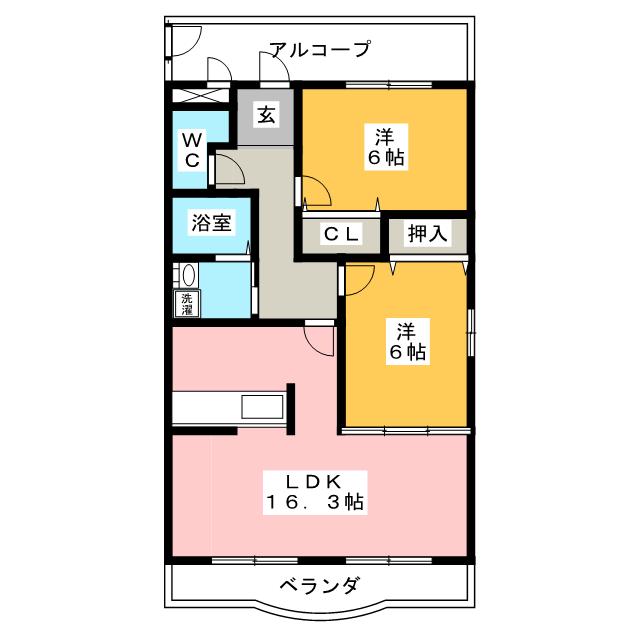 ハートフルマンション　カンパーニュの間取り