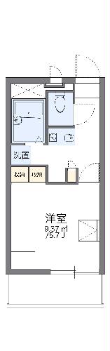 レオパレスグリーンフォレストの間取り