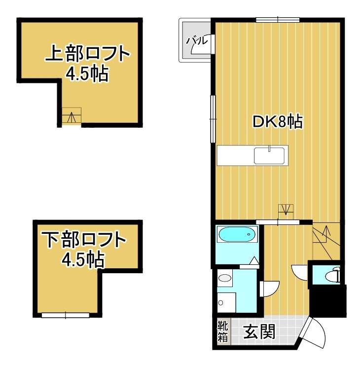 鹿児島市照国町のマンションの間取り