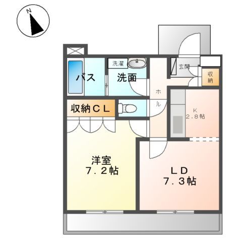 富士市久沢のアパートの間取り