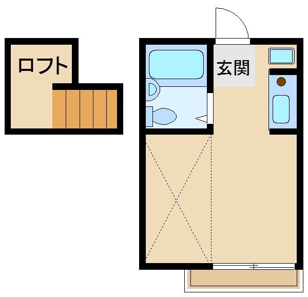 【小平市小川東町のアパートの間取り】