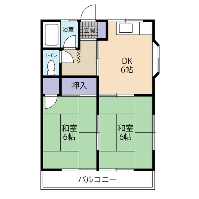 荻島コーポの間取り