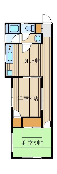 ミニヨンハイツA棟の間取り