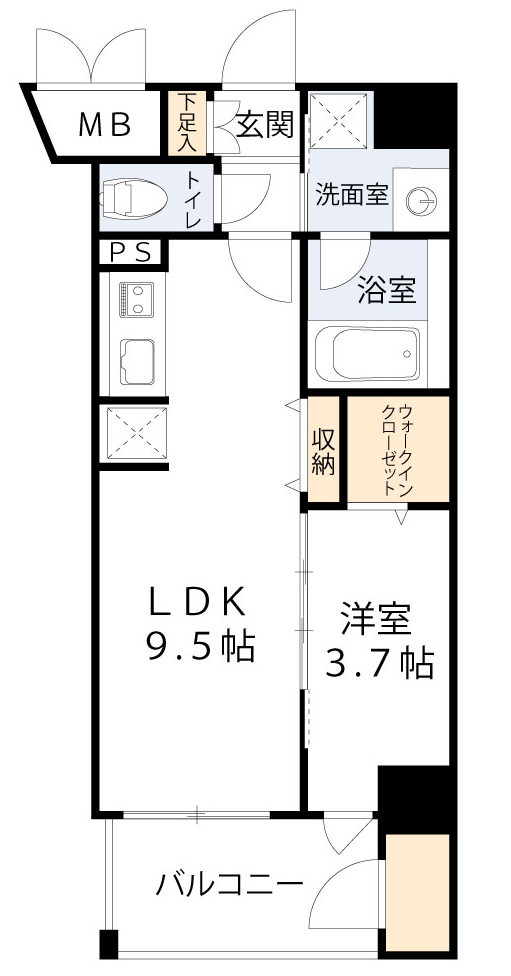 セイワパレス深江橋駅前の間取り写真