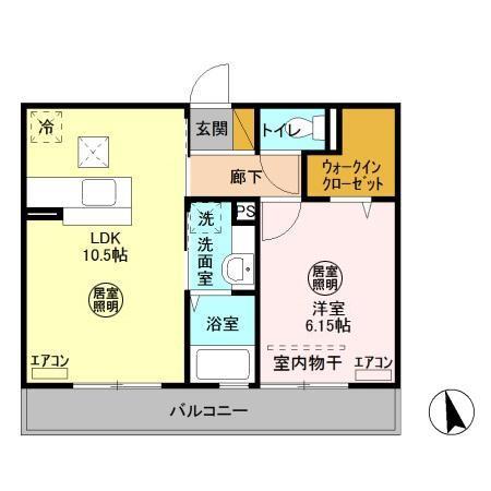 木更津市清見台のアパートの間取り