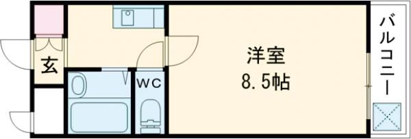 【大和郡山市筒井町のマンションの間取り】