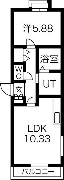 イーストムーン4・16の間取り