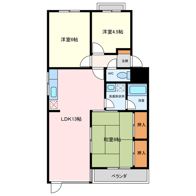 エクセレント白山の間取り