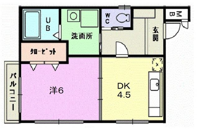 レスポワールオオノの間取り