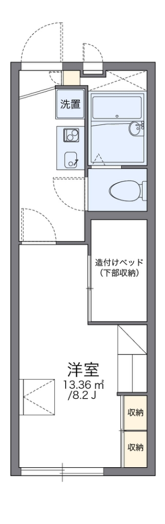 加古川市加古川町南備後のアパートの間取り