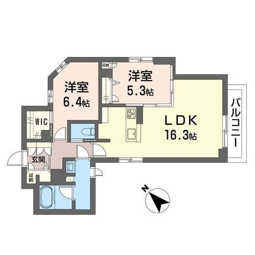 川口市柳根町のマンションの間取り