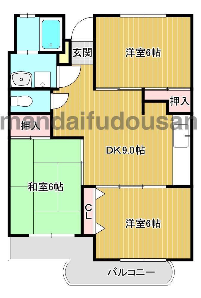 メィーンズわかくさの間取り