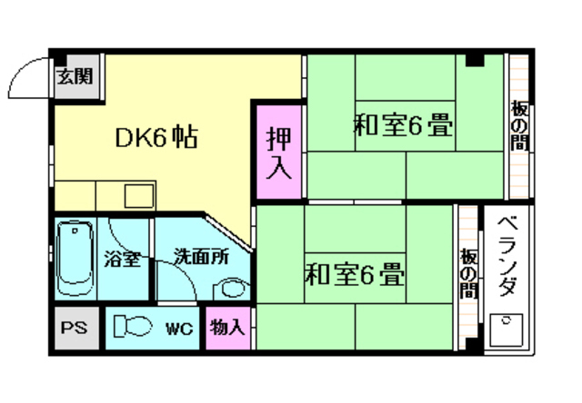 パインリーフ池田の間取り