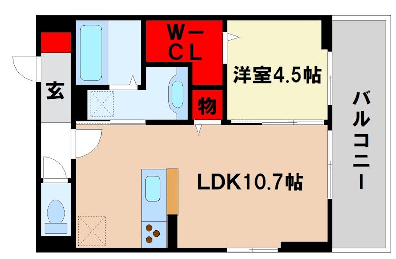 メゾン　ベールの間取り