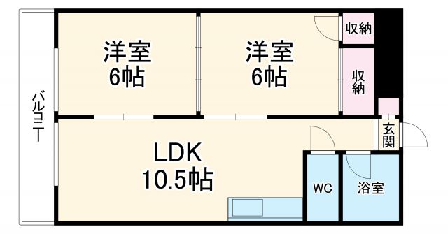 シャトー松葉の間取り