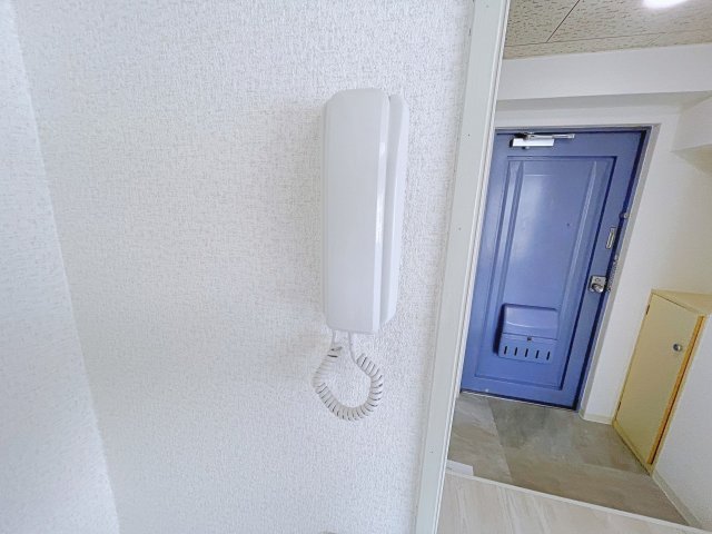 セキュリティ　受話器付きインターホンです