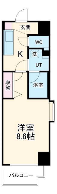 名古屋市千種区池下のマンションの間取り