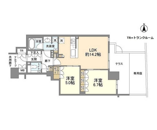 ソルレヴェンテ四条大宮の間取り