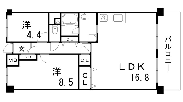 グランドパレス君影の間取り