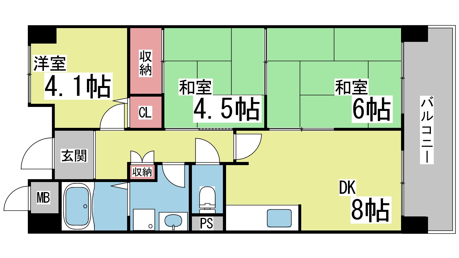 プロスペリテ神戸の間取り