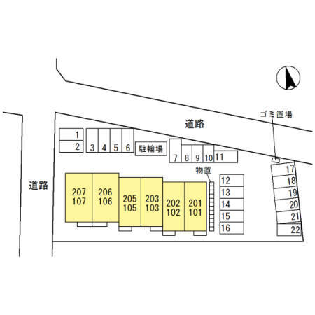 【ルミエールエヴァーの建物外観】