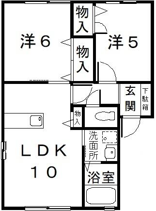 シャーメゾン平島　Ｂ棟の間取り