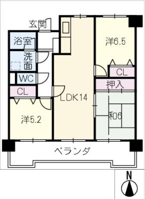 ルネッサンス長浦の間取り