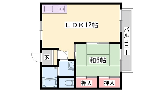 マンション鳩岡の間取り