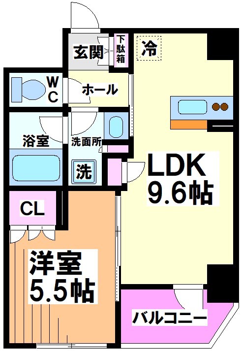 世田谷区松原のマンションの間取り