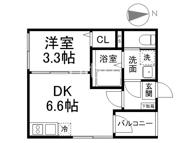 ポルティエ太秦の間取り