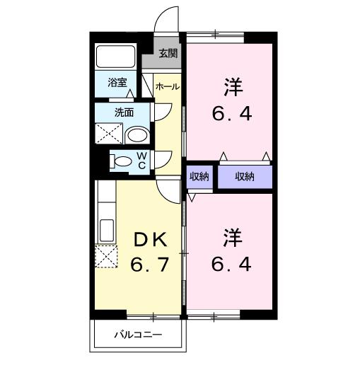 【カスミハイツIIの間取り】