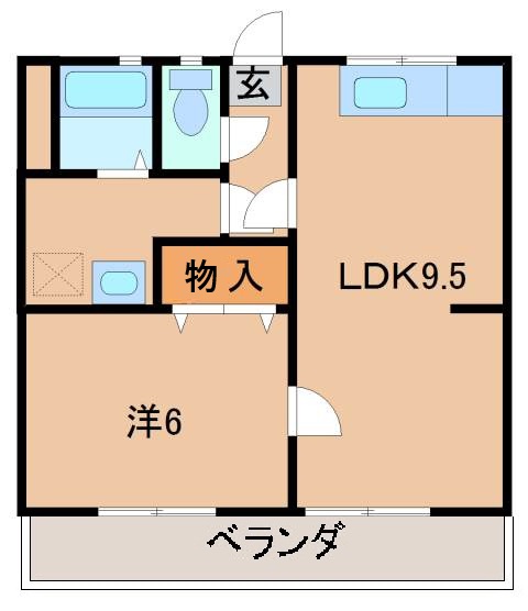 贄川マンションの間取り